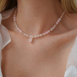 Zestaw Serce i Światło – choker i bransoletka złote kulki 585