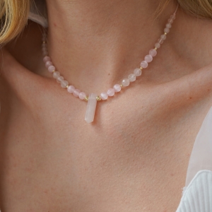 Zestaw Miękka Siła – choker i bransoletka złote kulki 585