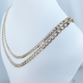 Złoty łańcuszek pancerka pave 4,80mm próby 585