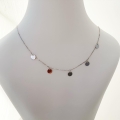 Łańcuszek choker ankier białe złoto monetki 585