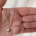 Złota zawieszka wypukłe serduszko próby 585