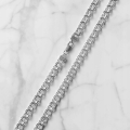 Srebrny łańcuszek garibaldi  9,5 mm  próby 925