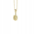Złota zawieszka mały żółw 18 x 10 mm próby 585