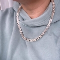 Srebrny łańcuszek królewski splot 7,5 mm próby 925