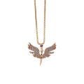 Złoty wisiorek skrzydła rose gold próby 585