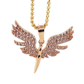 Złoty wisiorek skrzydła rose gold próby 585