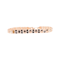 Złota bransoletka kratownica diamentowana rose pr 585