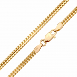 Złoty łańcuszek lisi ogon diamentowany 3 mm próby 585