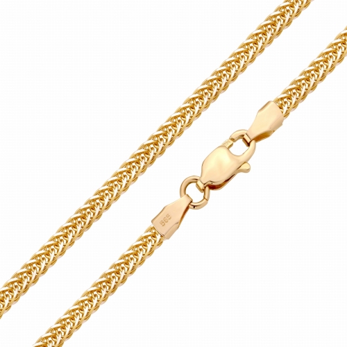 Złoty łańcuszek lisi ogon diamentowany 3 mm próby 585