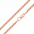 Złoty łańcuszek 45 cm kostka 1,7 mm rose próby 585