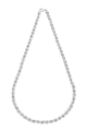 Srebrny łańcuszek mono kulka 6 mm próby 925