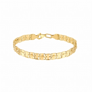 Złota bransoletka kratownica 5,7 mm – kolekcja Tessera