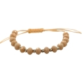 Złota bransoletka handmade z kwarcem 3 kolory 585