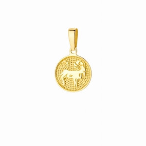 Złota zawieszka znak zodiaku warianty próby 585