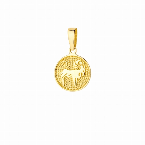 Złota zawieszka znak zodiaku warianty próby 585