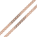 Złoty łańcuszek pełna mona lisa 3 mm rose próby 585