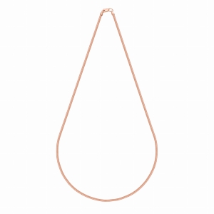 Złoty łańcuszek żmijka 1,9 mm rose próby 585