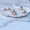 Złote kolczyki łezki krople rose gold warianty próby 585