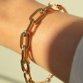 Złoty zestaw duży ankier rose gold warianty próby 585