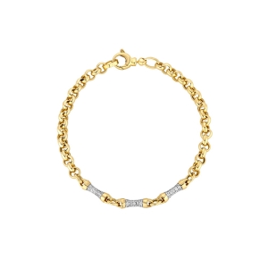 Złota bransoletka Aurora Brilliance próba 585