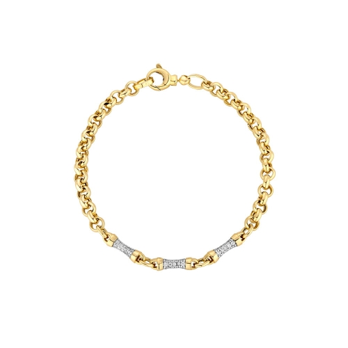 Złota bransoletka Aurora Brilliance próba 585