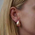Złote kolczyki łezki krople rose gold warianty próby 585