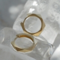 Złote Kolczyki Koła Pure 16 mm próba 585