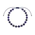 Bransoletka z lapis lazuli Regia i złotem – próba 585