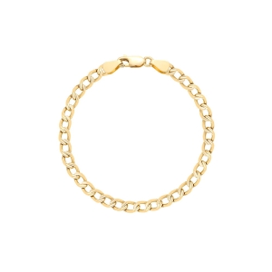 Złota bransoletka pancerka pave 4,7 mm próby 585