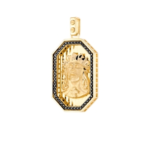 Złoty wisiorek Sanctus Octagon próby 585