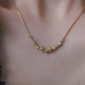 Złota bransoletka i naszyjnik Mira Beads próby 585