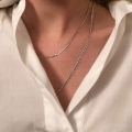 Łańcuszek z białego pełnego złota pancerka pave 3,80 mm 585