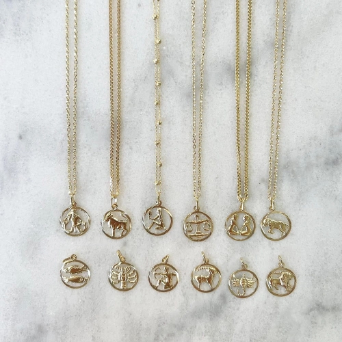 Złota zawieszka znak zodiaku próby 585