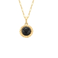 Złoty wisiorek Onyx Twist próba 585