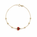 Złota bransoletka Lume Ladybug próby 585