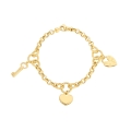 Złota bransoletka Golden Heart Garden próba 585