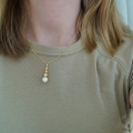 Złoty zestaw Pearl Drop próby 585