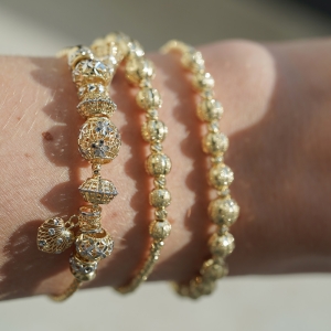Złota bransoletka Amore Charms próby 585