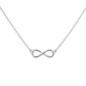 Srebrny choker 925 nieskończoność Infinity Glow