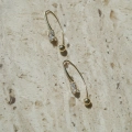 Złote kolczyki Linea 10 mm z cyrkonią próba 585