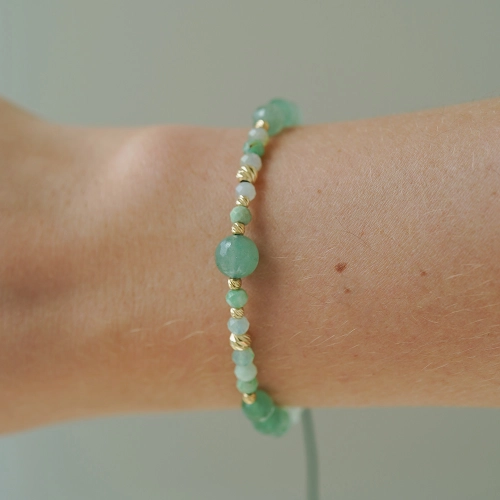 Bransoletka Verde Harmony z awenturynem 585