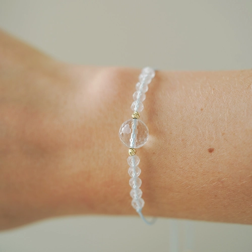 Bransoletka Crystal Light z kryształem górskim 585