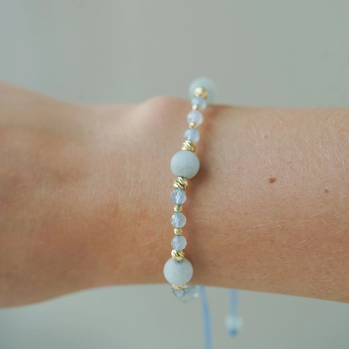 Bransoletka Morganite Sky próby 585