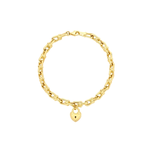 Złota bransoletka Love Lock próby 585