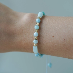 Bransoletka Larimar Calm próby 585
