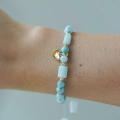 Bransoletka Larimar Heart próby 585