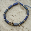 Bransoletka Lapis Infinity próby 585