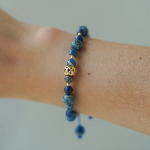 Bransoletka Denim Crown próby 585