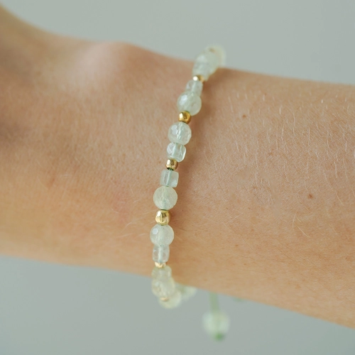 Bransoletka Prehnite Bloom próby 585