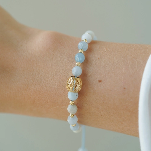 Bransoletka Aqua Crown próby 585